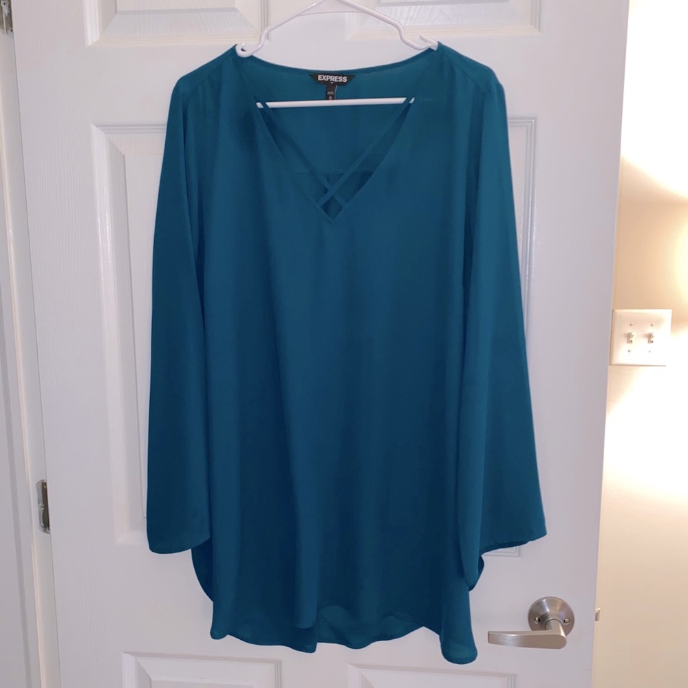 Express Cross Neck Tunic Shirt